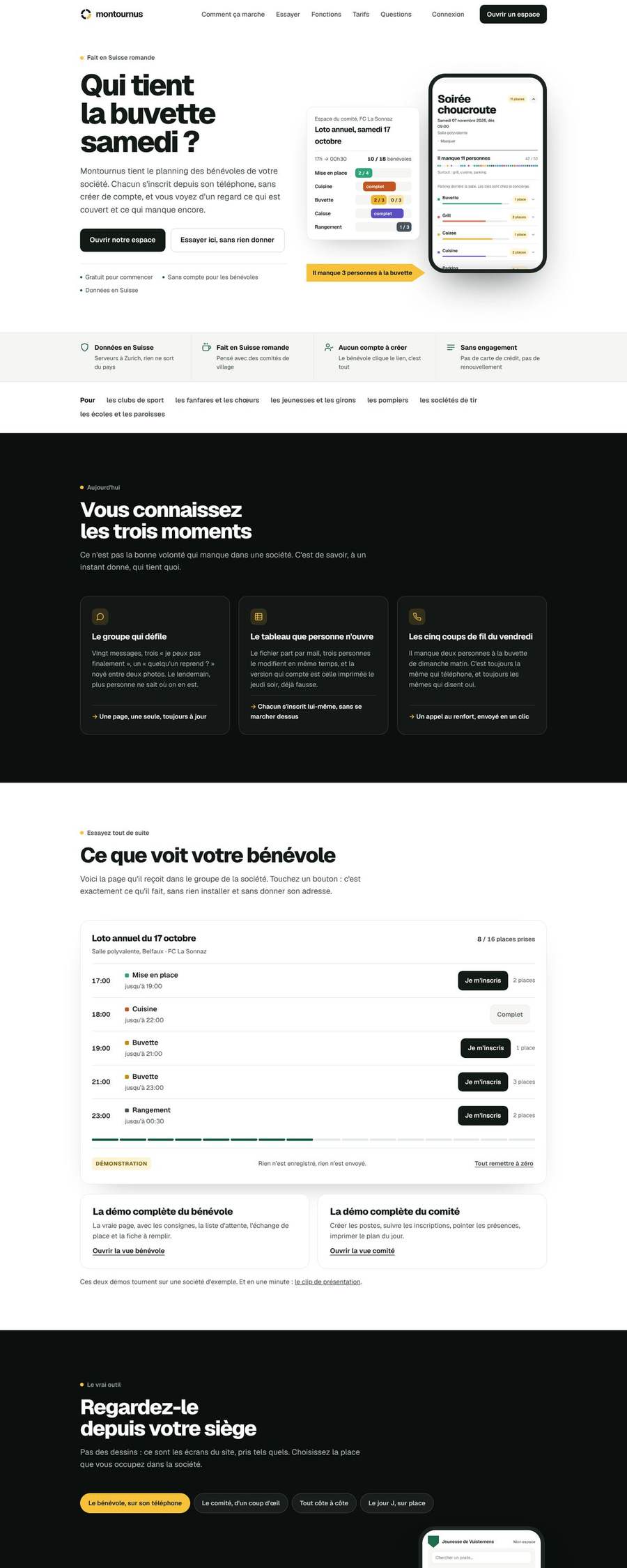 Mon Tournus sur ordinateur : capture réelle